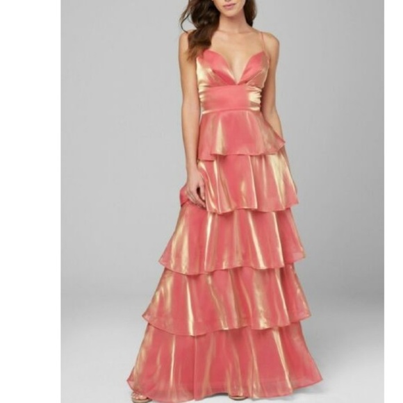 Ruffle Tier Gown + matching Bandeau Top - Picture 1 of 6